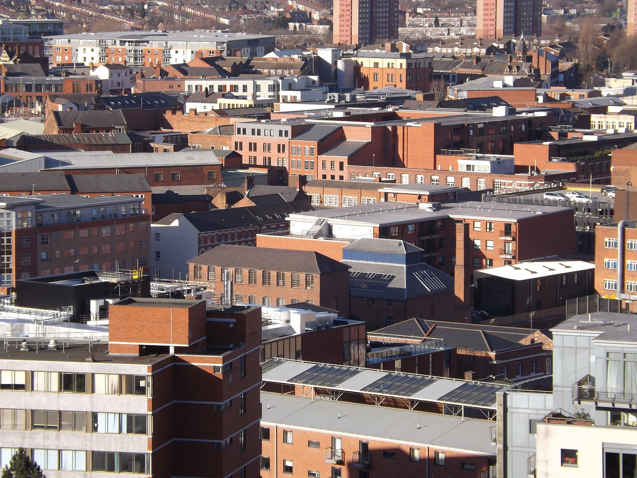 birmingham houses roofs free photo