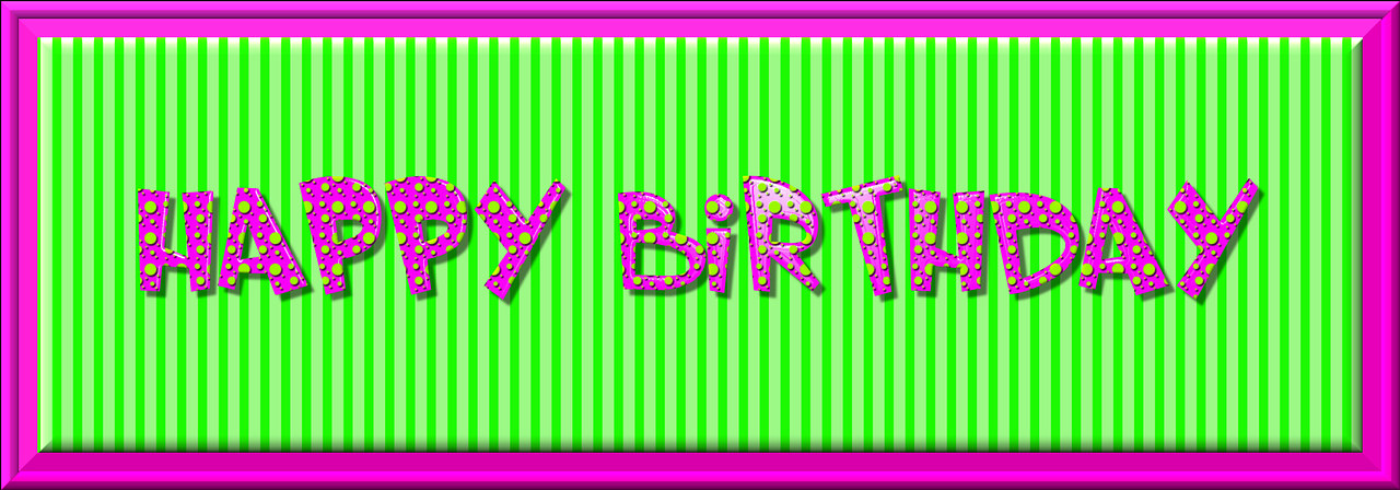 birthday card banner free photo