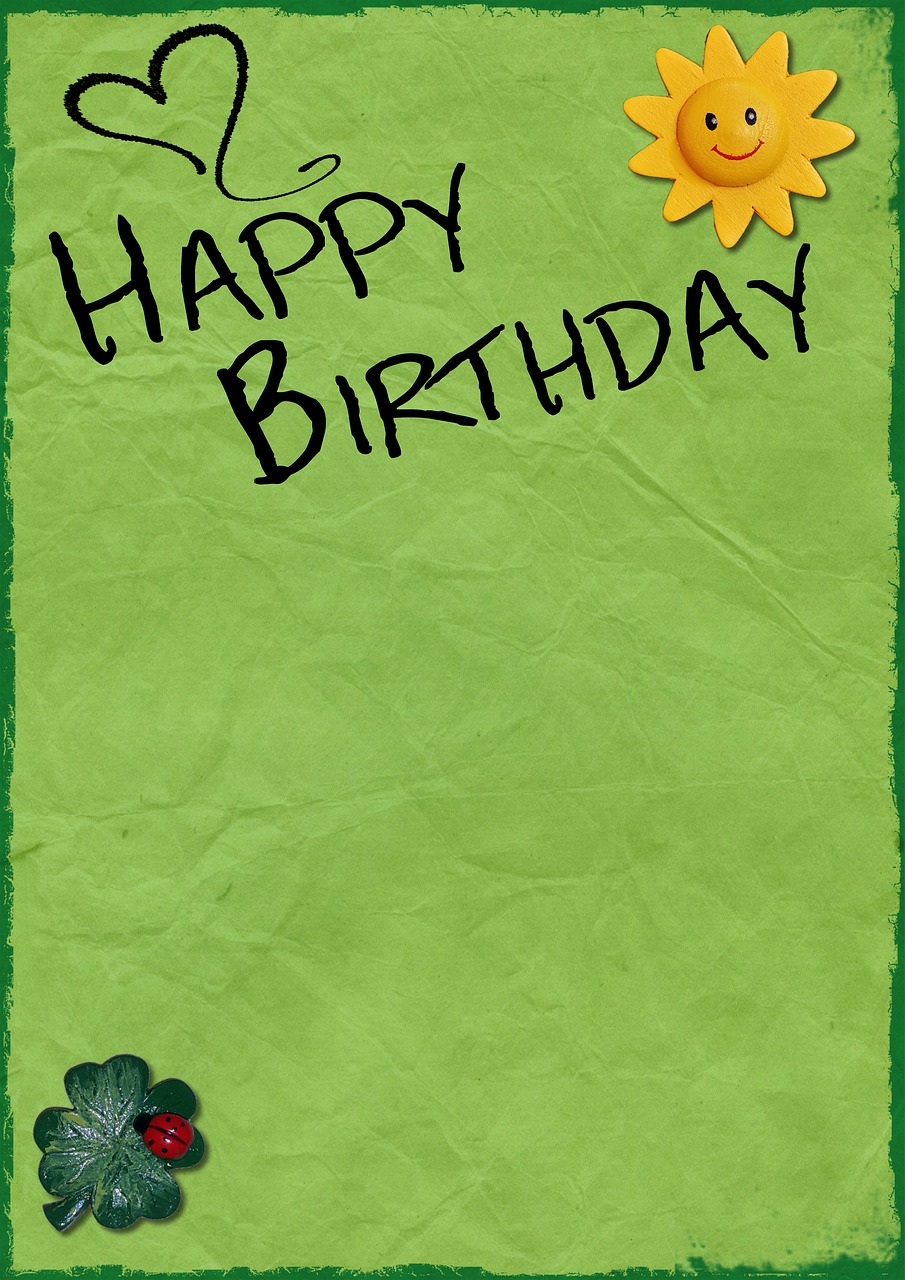 birthday background birthday card free photo