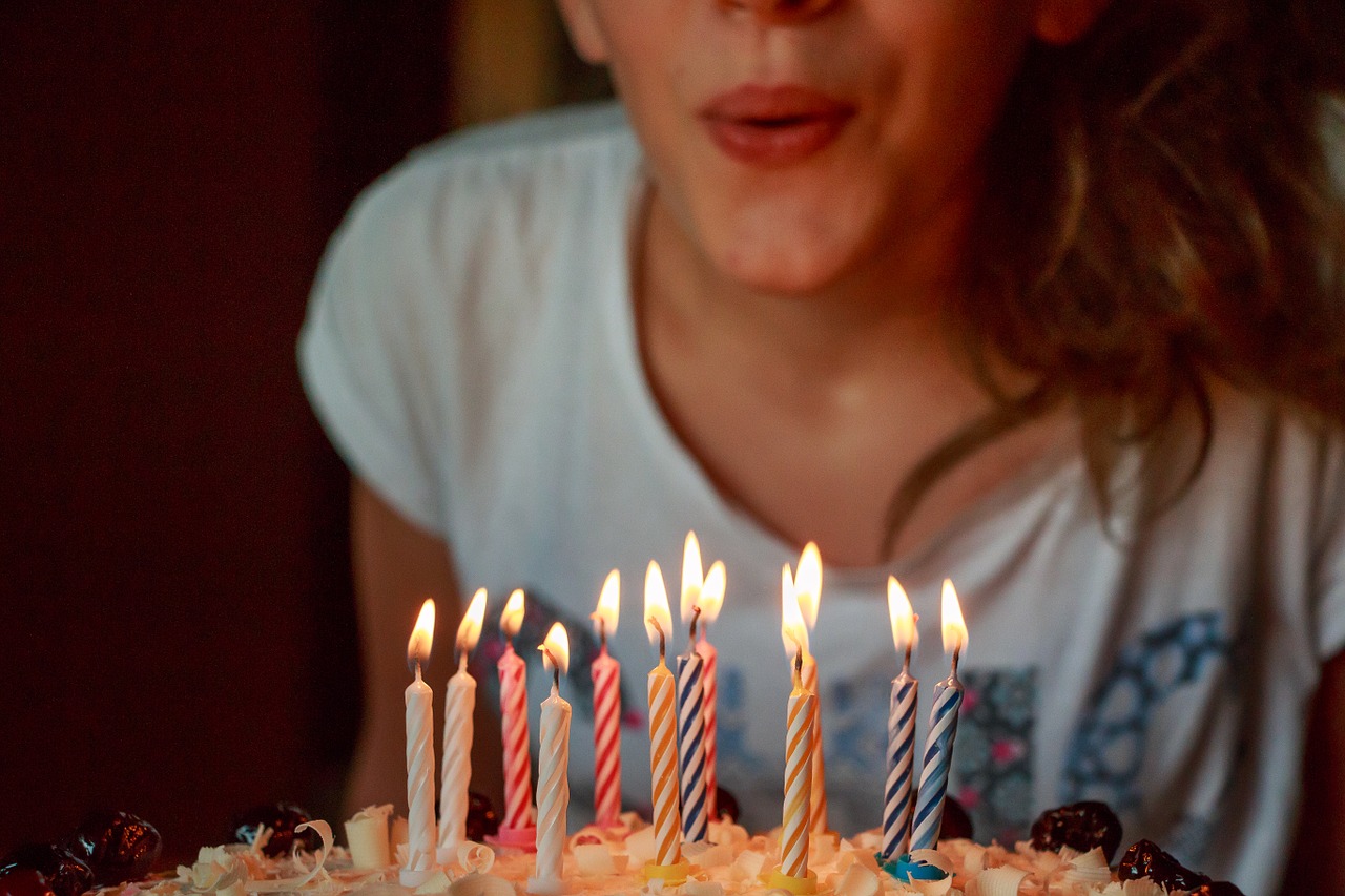 birthday cake candles free photo