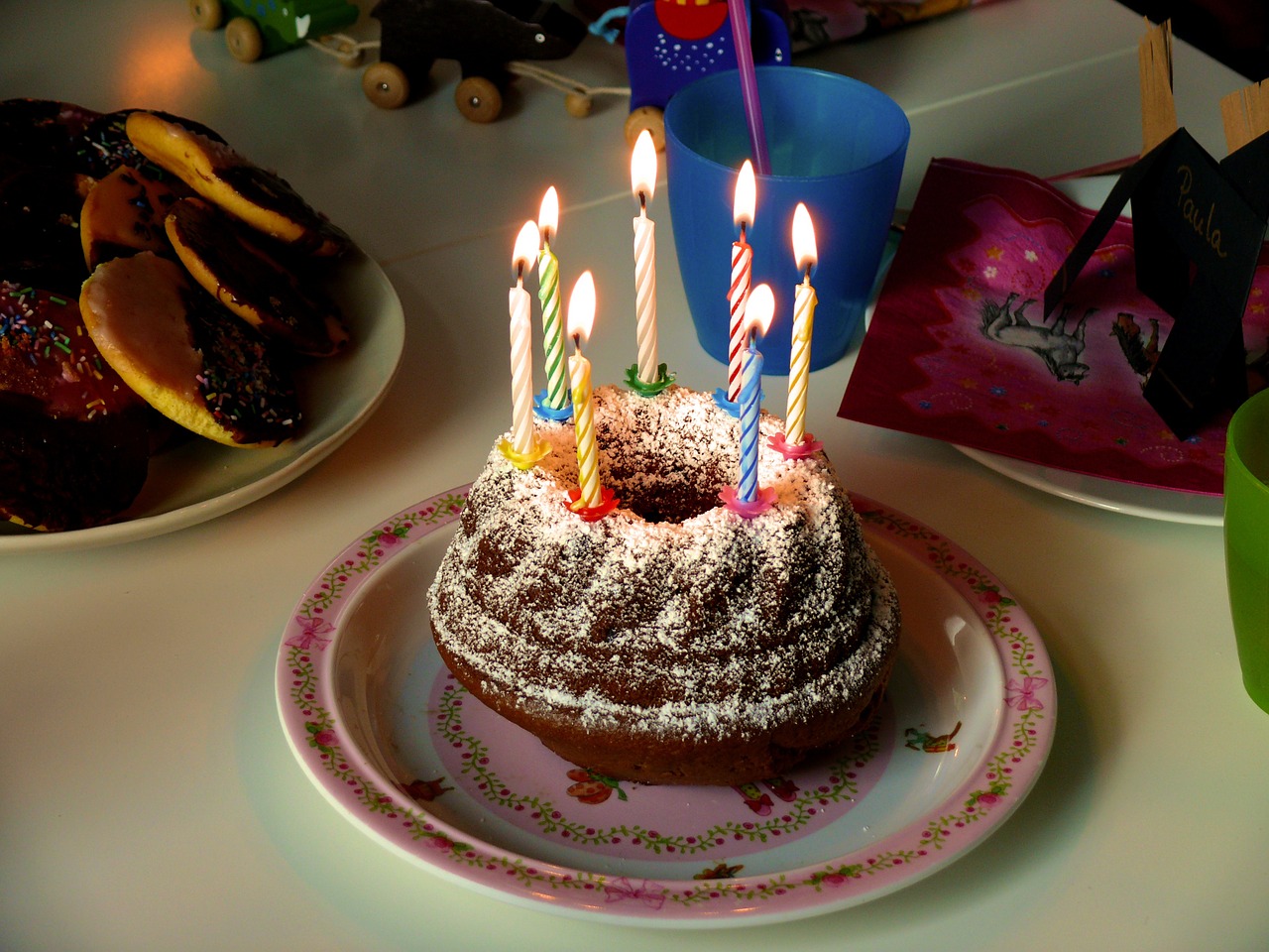 birthday birthday cake candles free photo