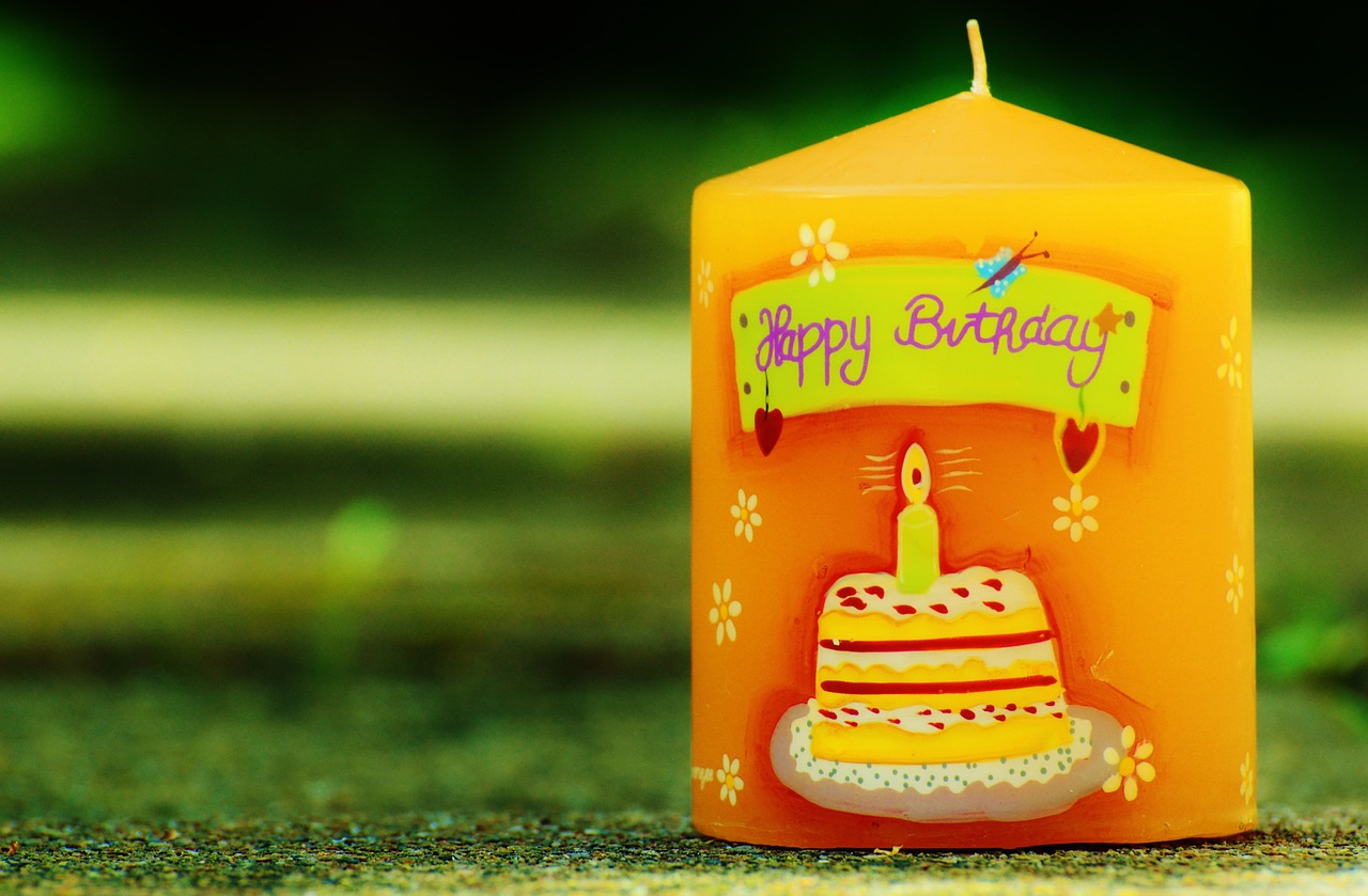 birthday candle happy birthday free photo