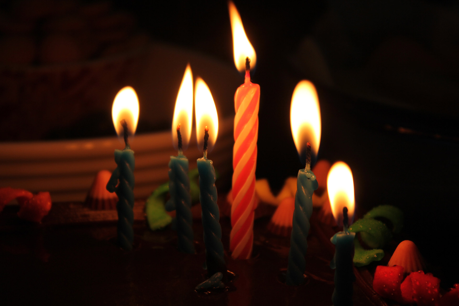 birthday candles candles cake free photo