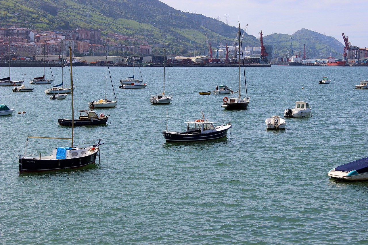 biscay water boats free photo