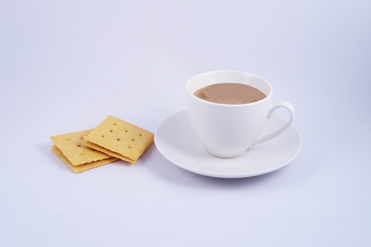 biscuit coffee cup free photo