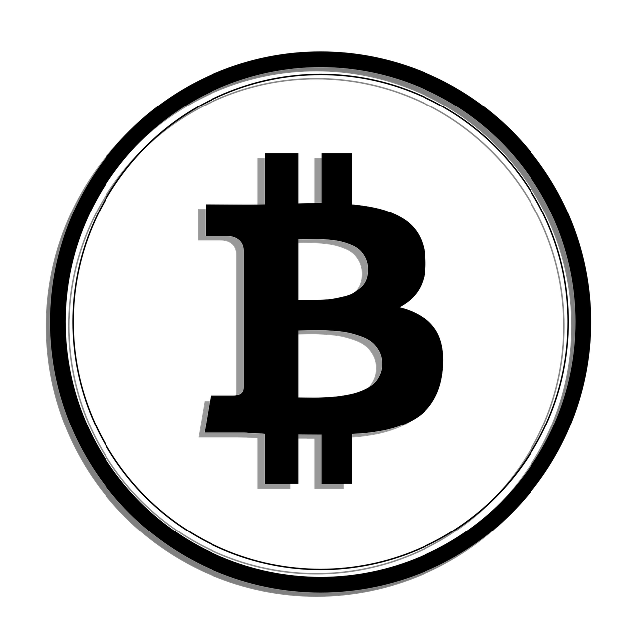 bitcoin currency black free photo