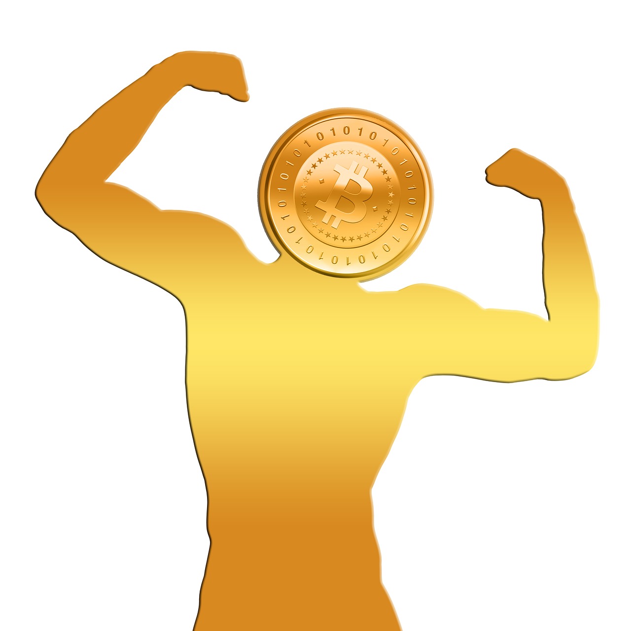 bitcoin coin strength free photo