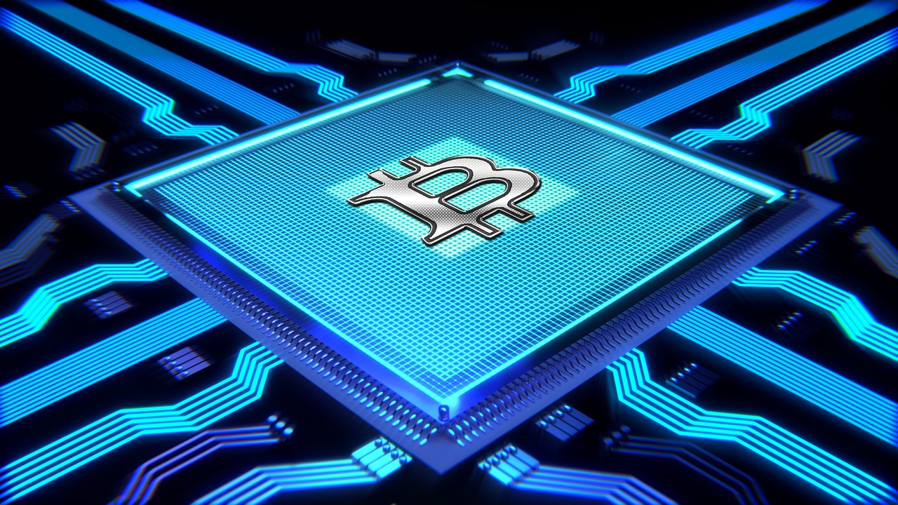 bitcoin  mining  processor free photo