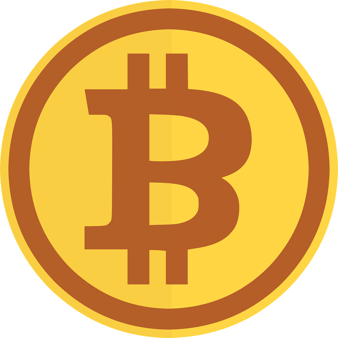 bitcoin  blockchain  icon free photo