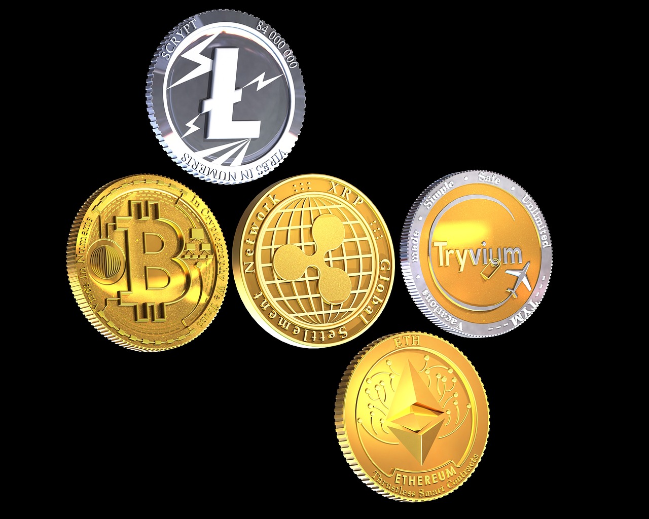 bitcoin  litecoin  money free photo