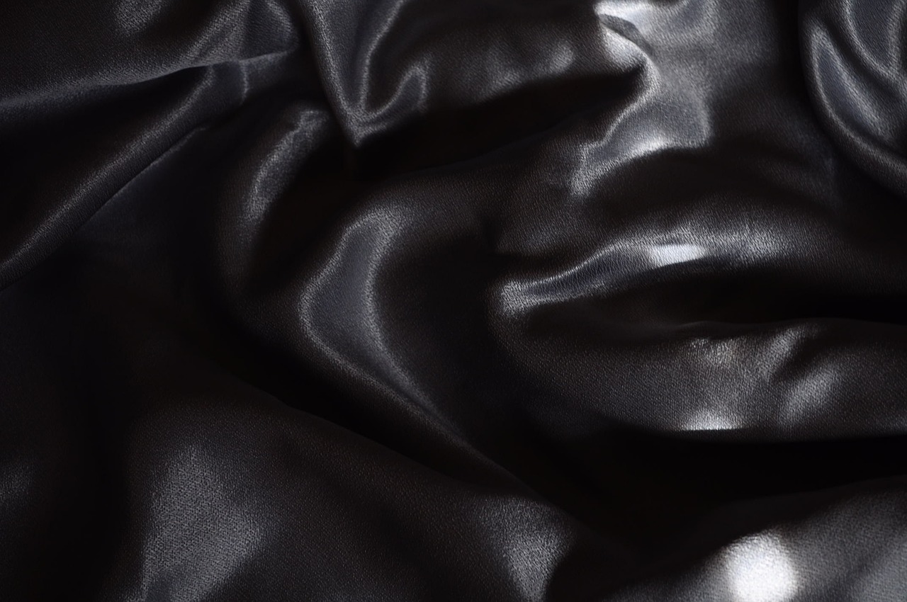 black satin fabric free photo