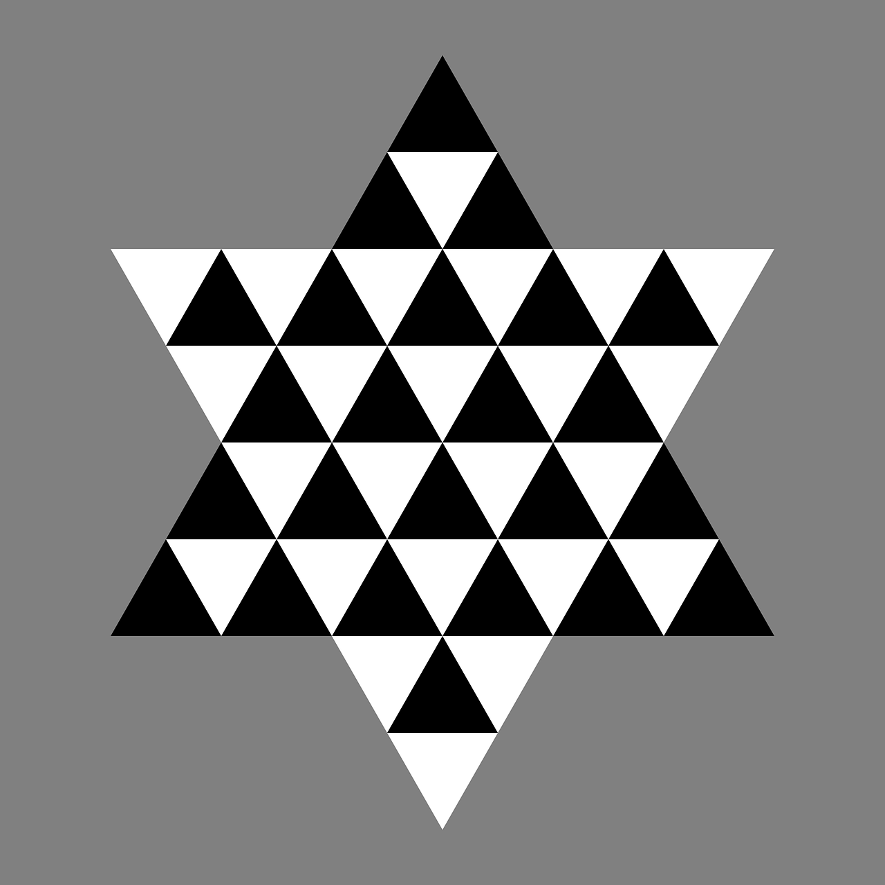 black hexagram triangle free photo