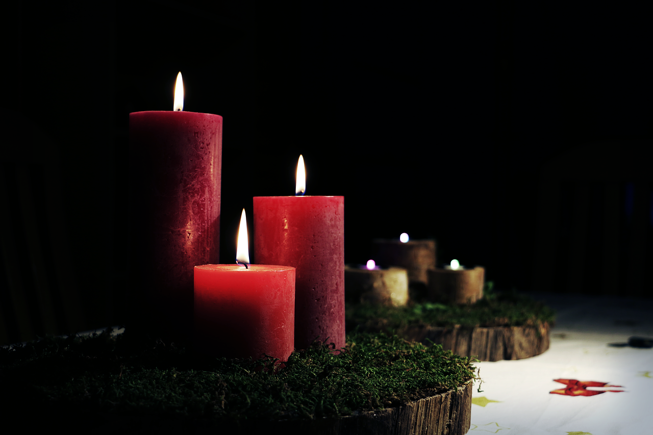 black candle candlelight free photo