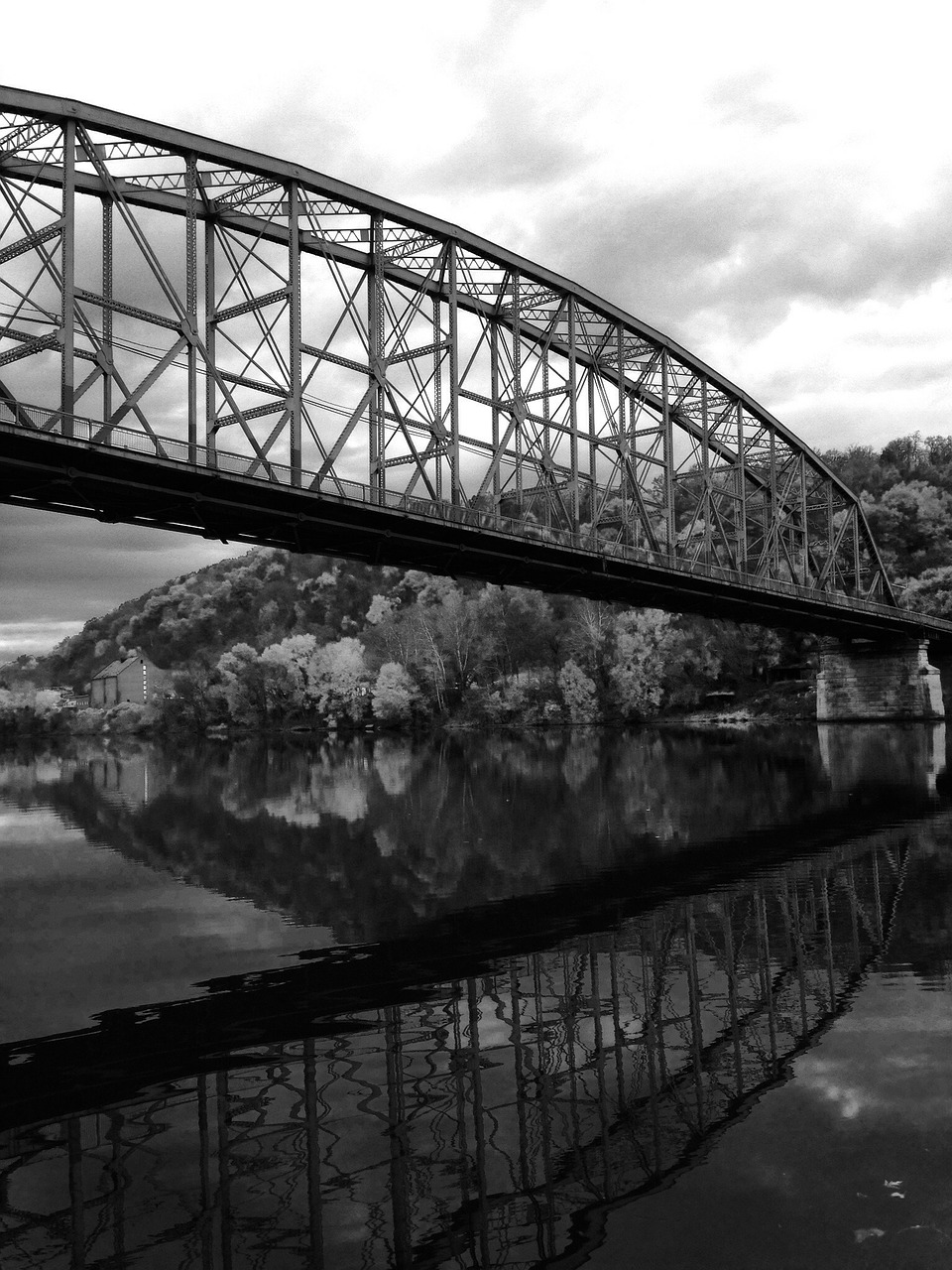 black white bridge free photo