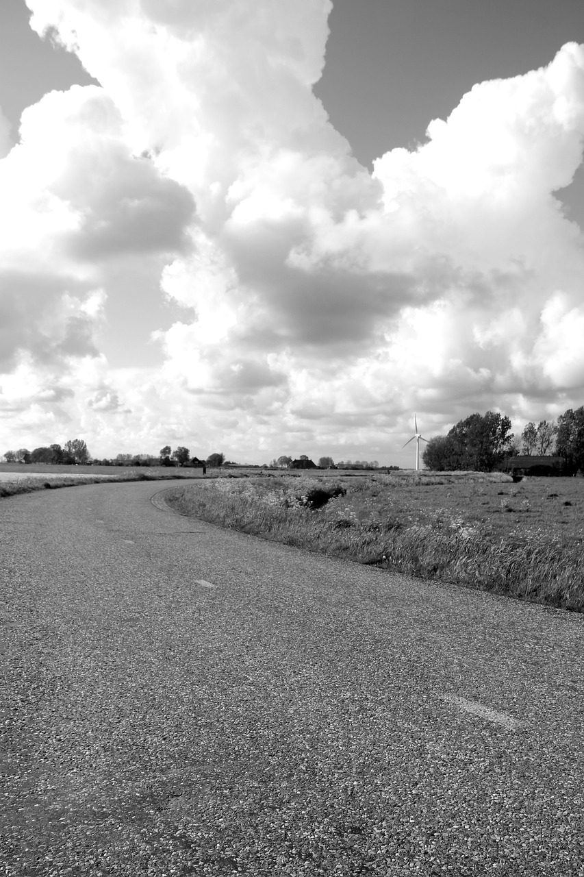 black white clouds free photo