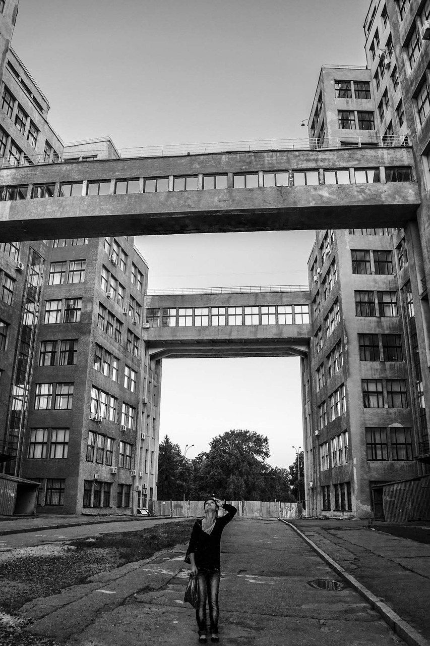 black architecture building free photo