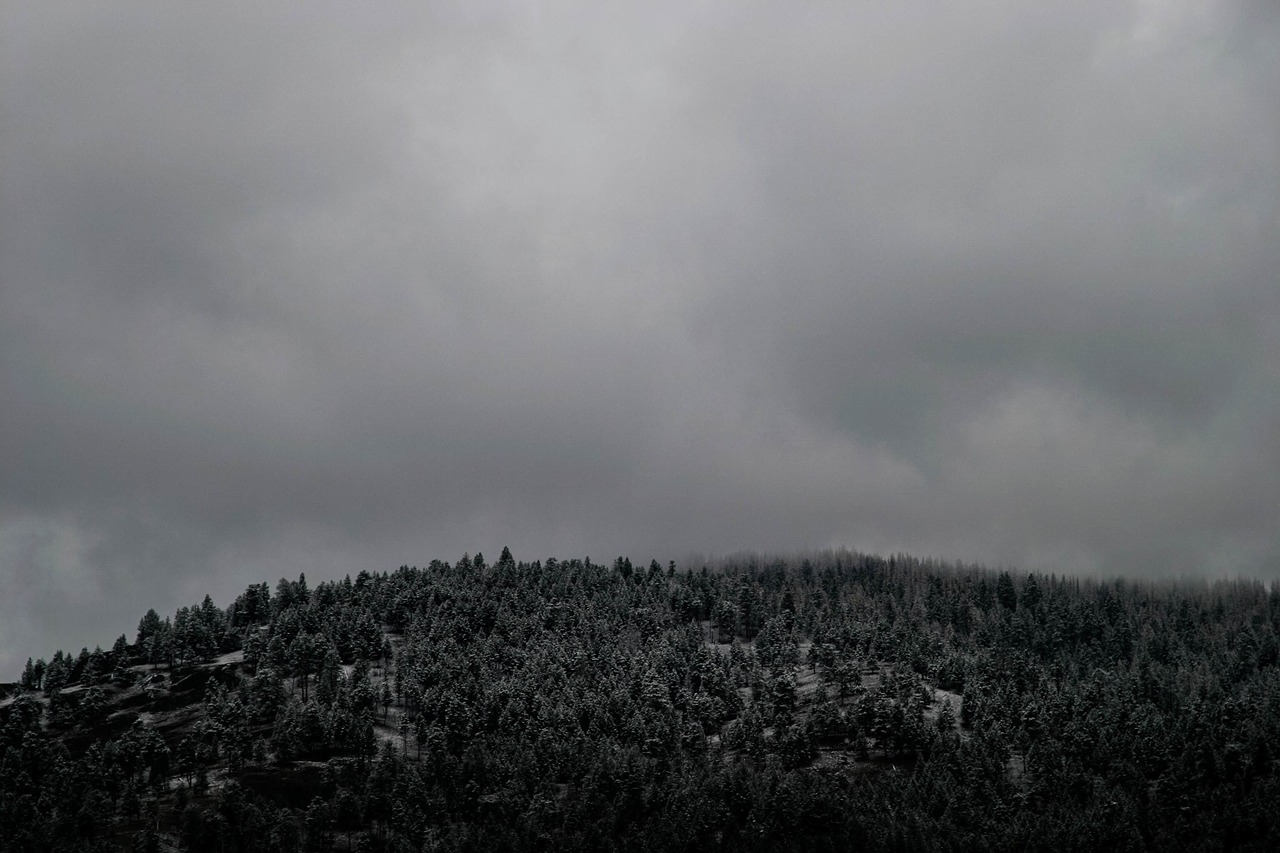 black and white mountains landscape landscape free photo