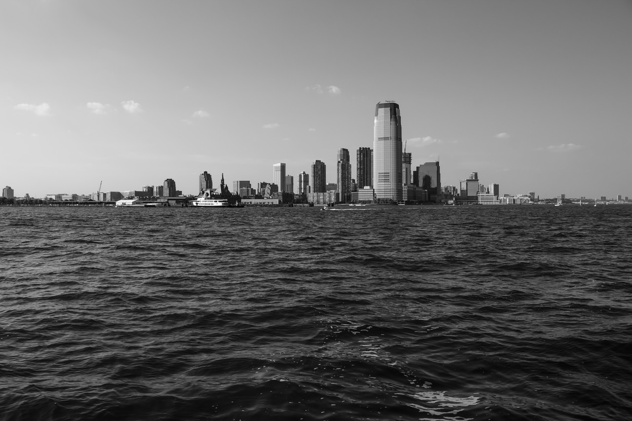 black and white new york landscape free photo
