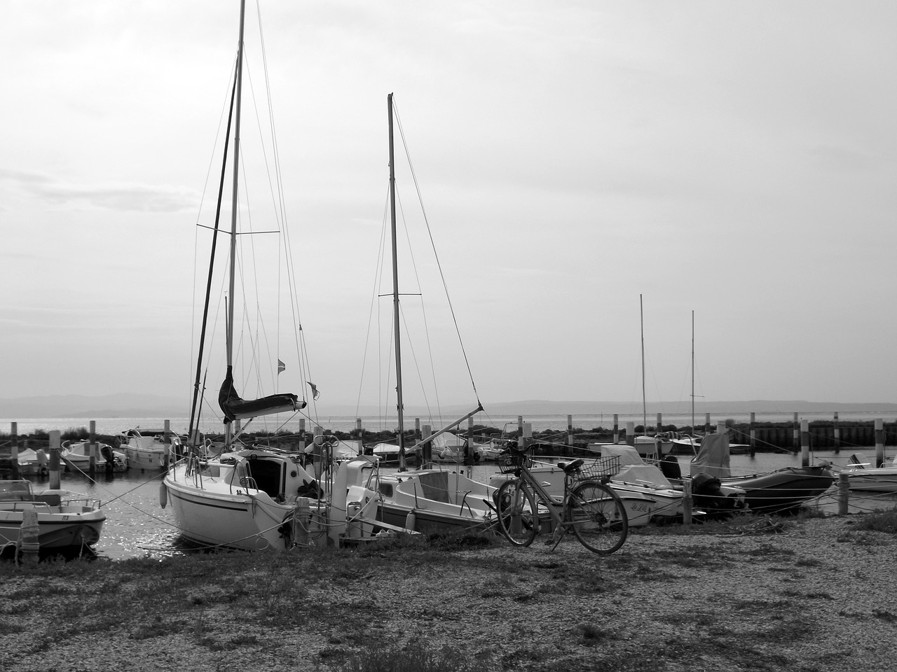 black and white boat porto free photo