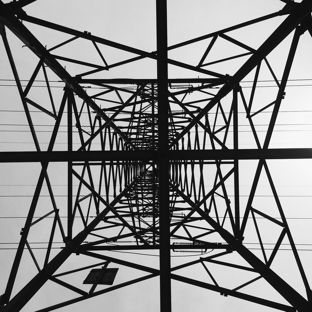 black and white wire wire tower free photo