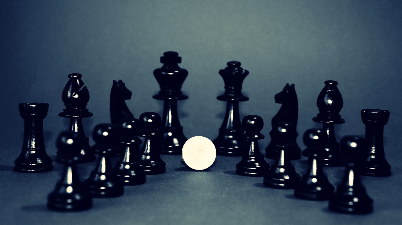 black and white chess king free photo