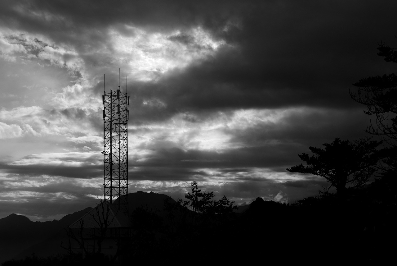 black and white cloudy day depression free photo