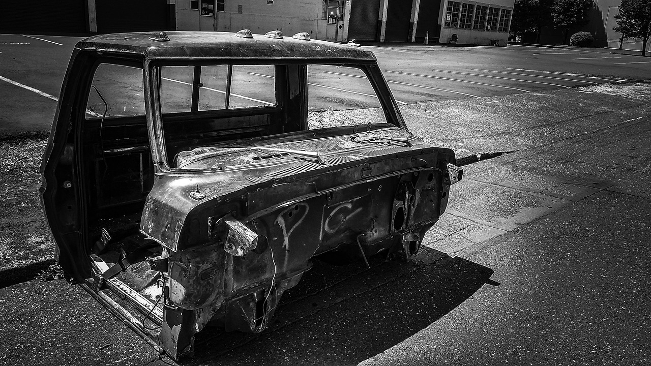black and white truck angle free photo