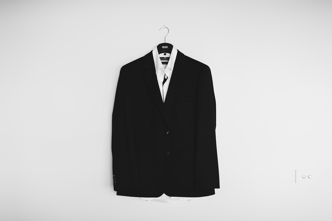 black and white coat suit free photo