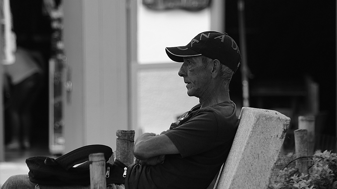 black and white portrait man free photo