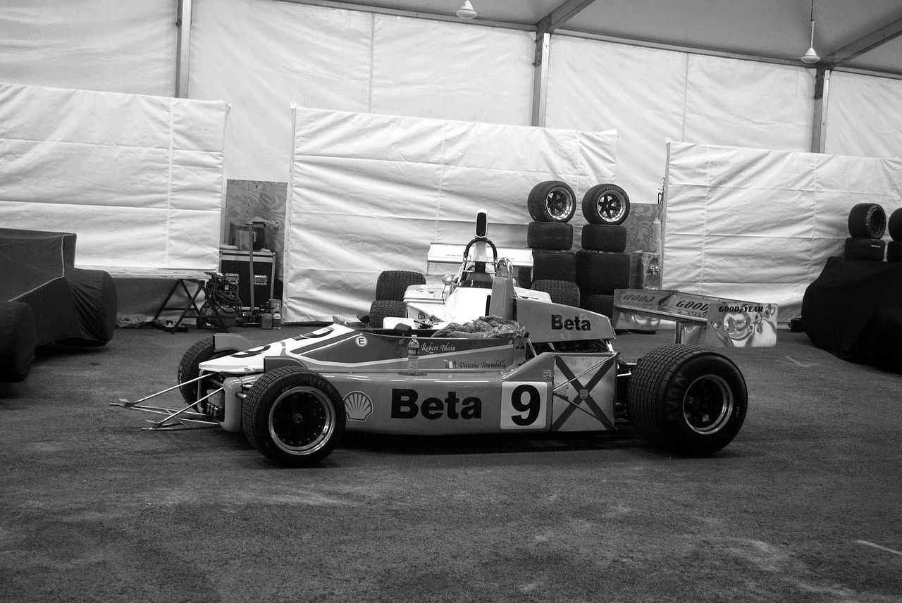 black and white racing car photography free photo