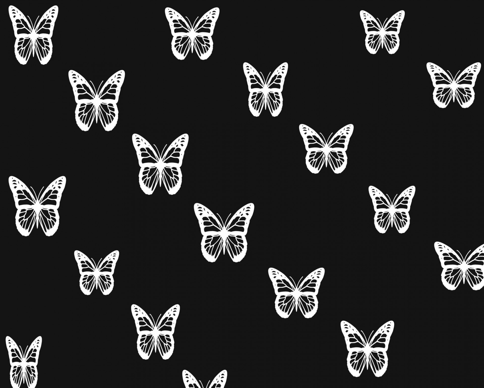 black white butterflies background free photo