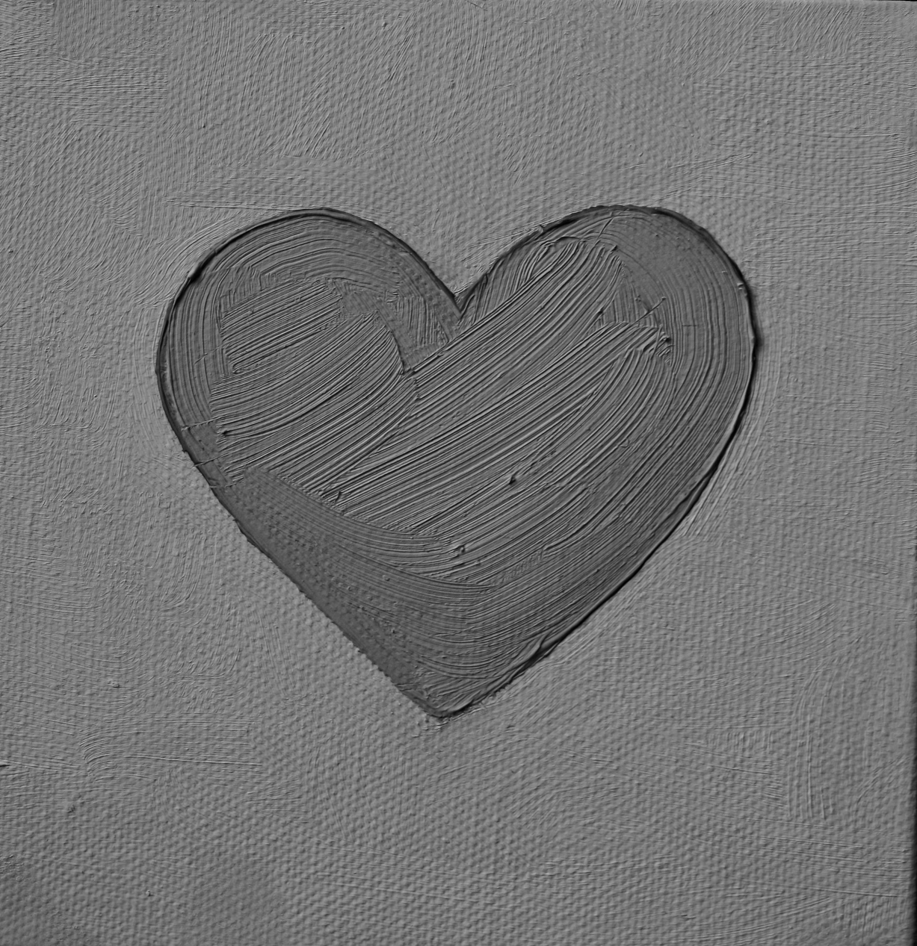 heart black white oils free photo