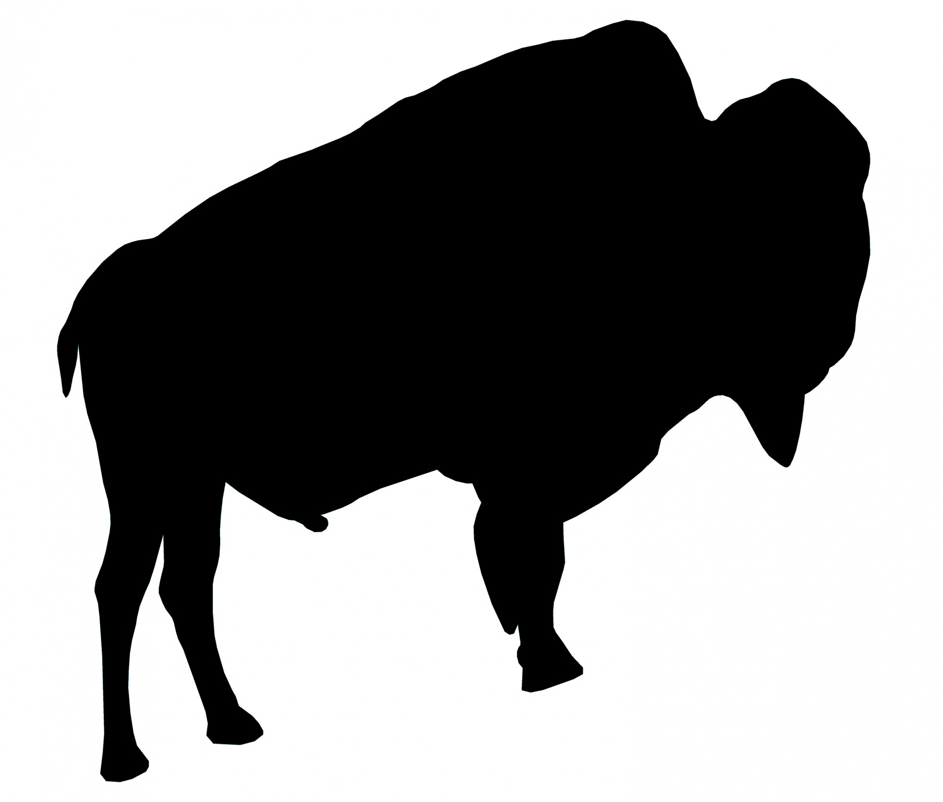 Download free photo of Silhouette,black,bison,tattoo,buffalo - from  