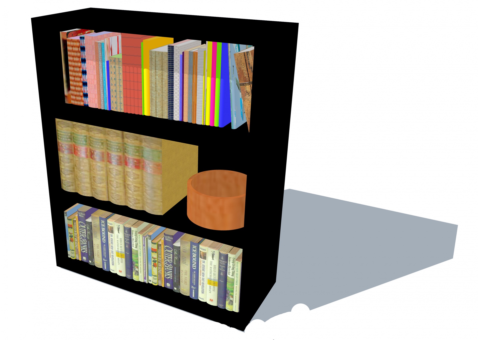 drawing bookcase isolated free photo