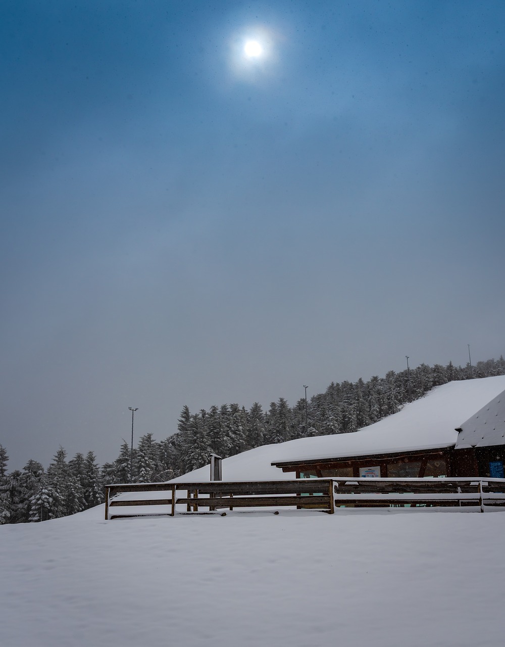 black forest  winter mood  ski lift free photo