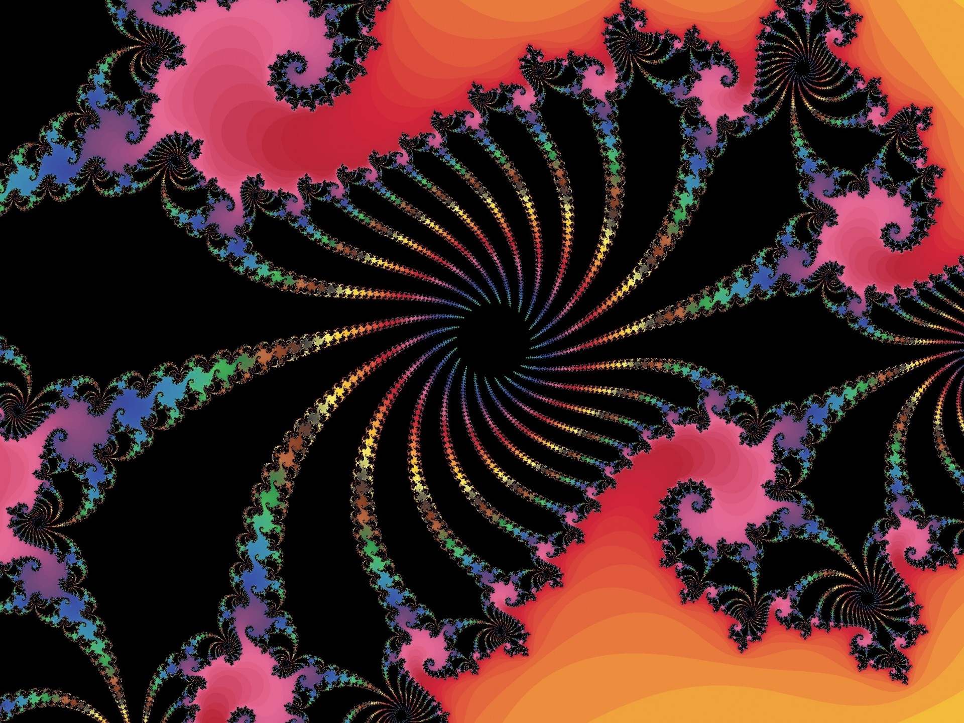 fractal black helix free photo