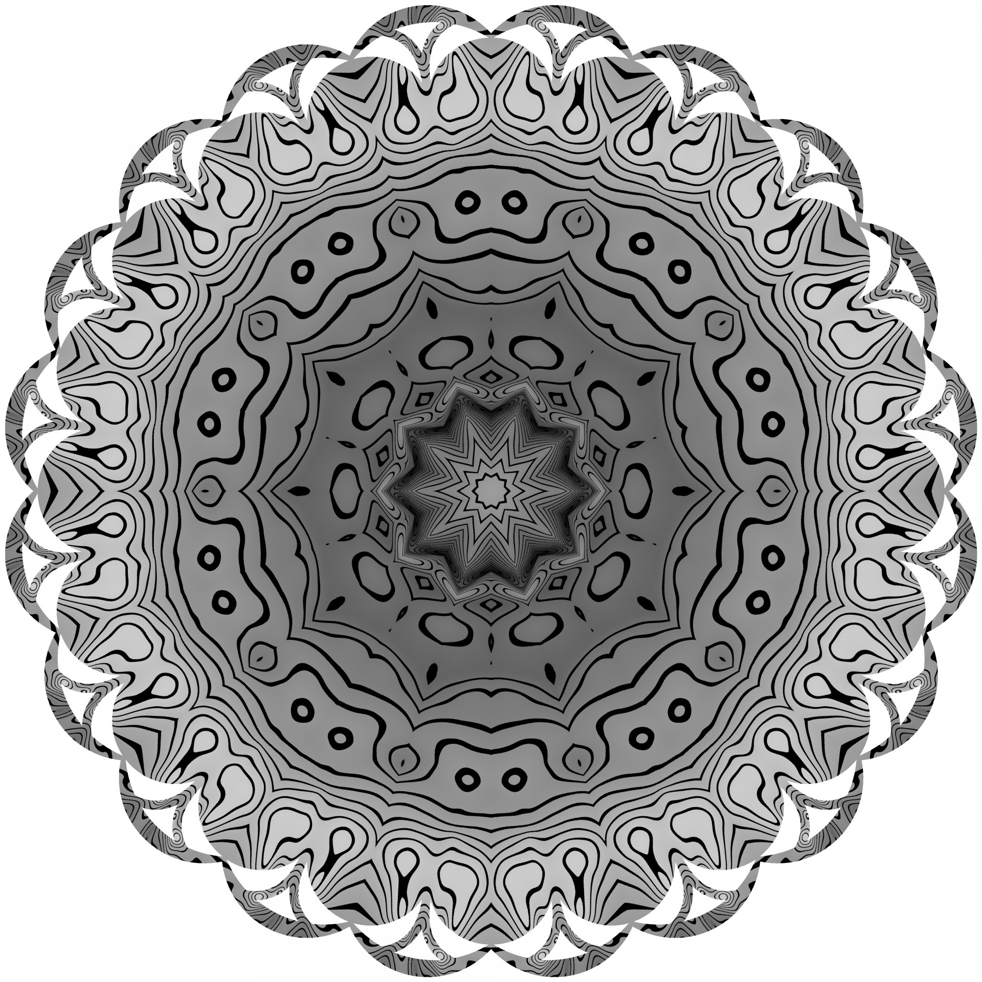 lace black kaleidoscope free photo