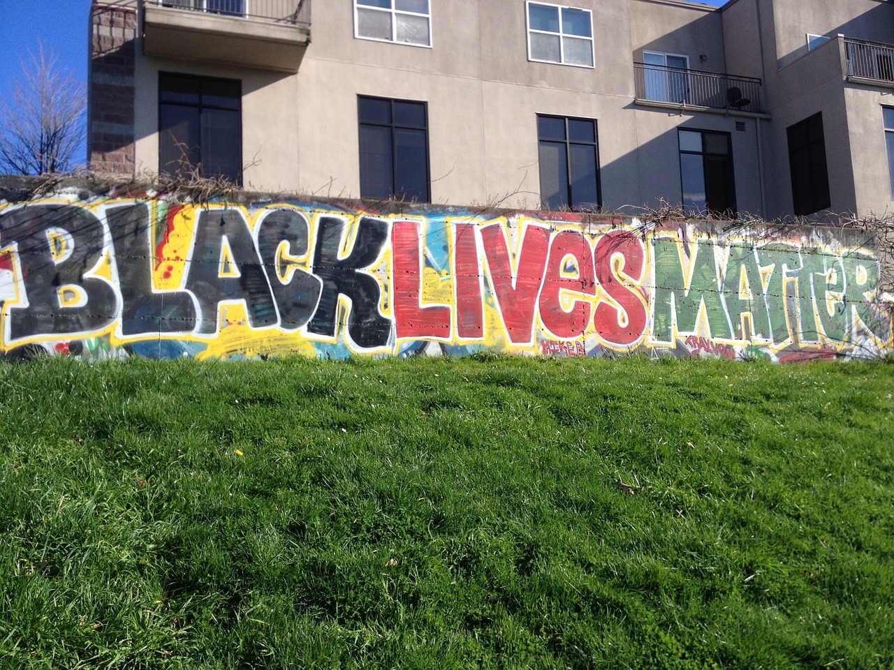 black lives matter african american graffiti free photo