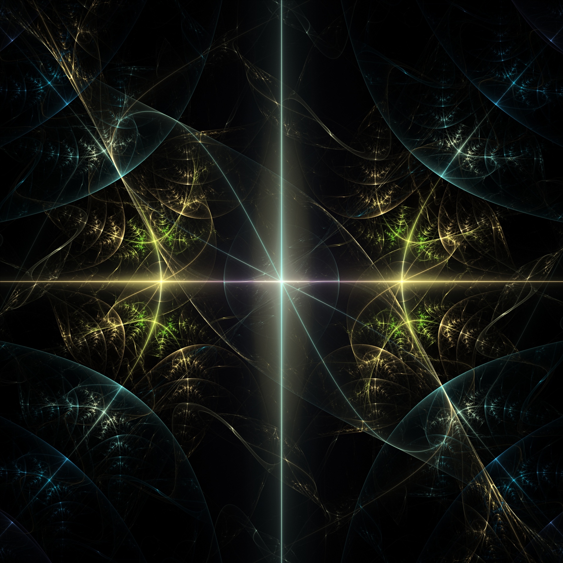 fractal kaleidoscope black free photo