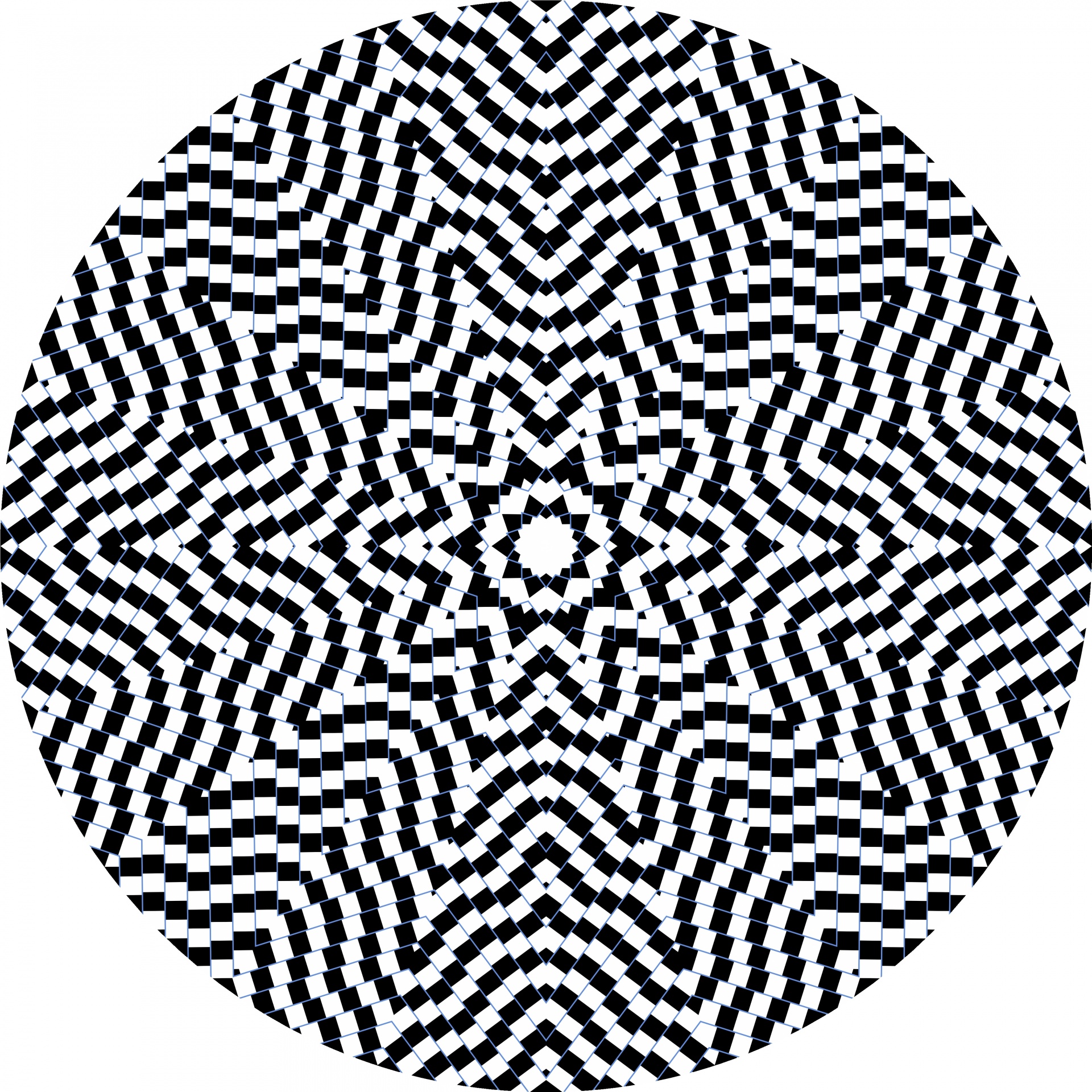 kaleidoscope black white free photo
