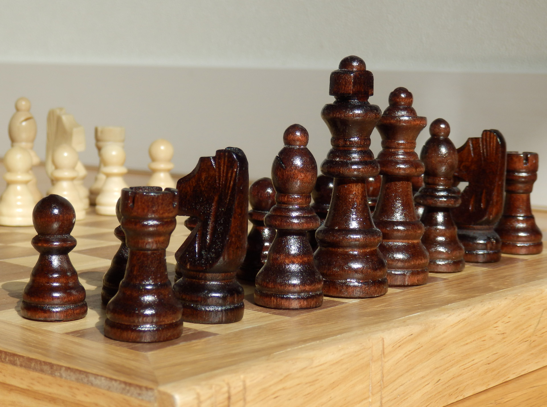 black pieces chess free photo