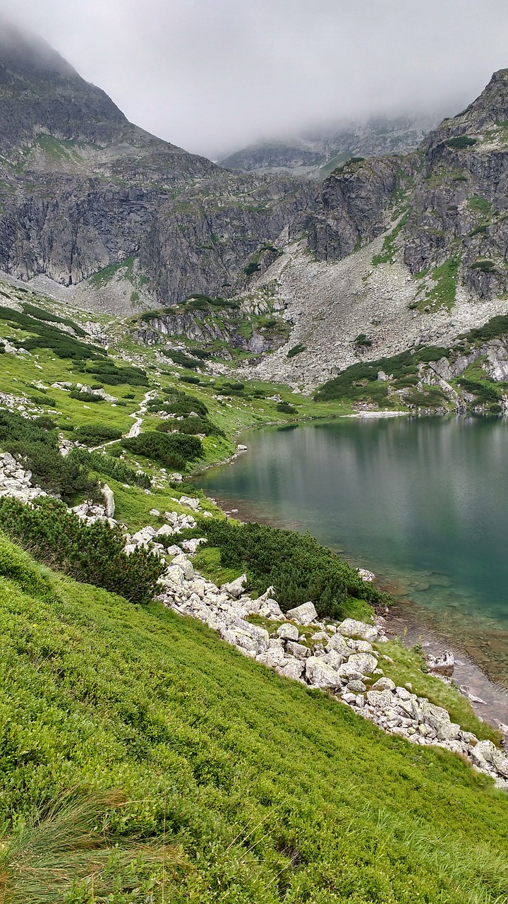 black pond tatry hiking trail free photo