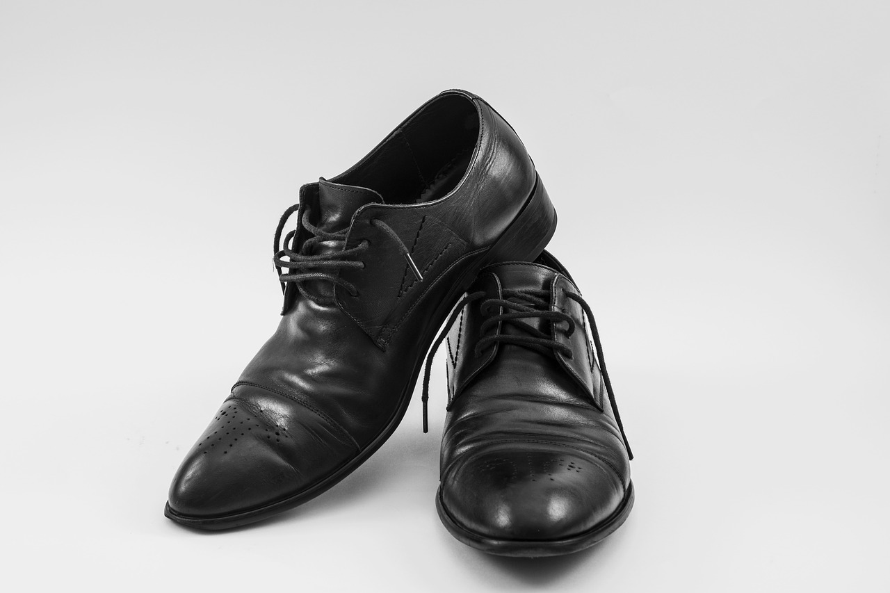 black shoes leather shoes used shoes free photo