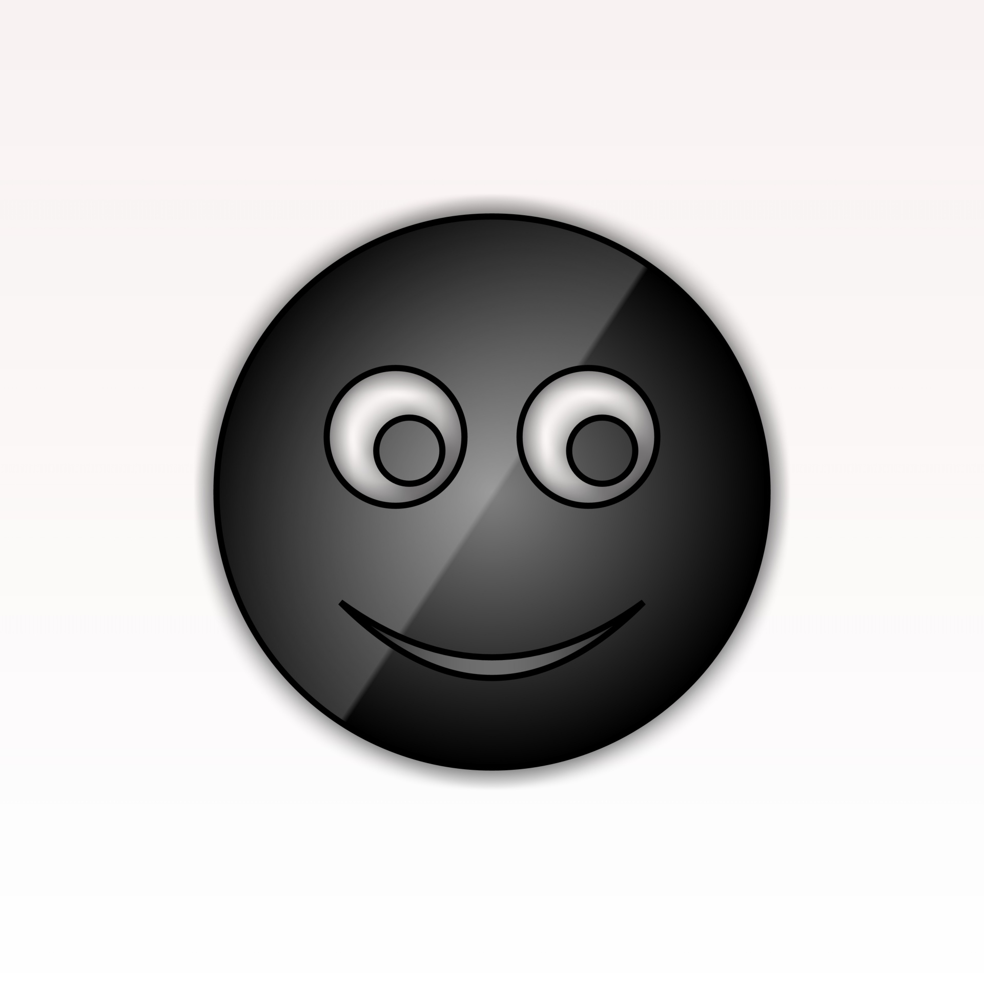 black smiley emoji free photo