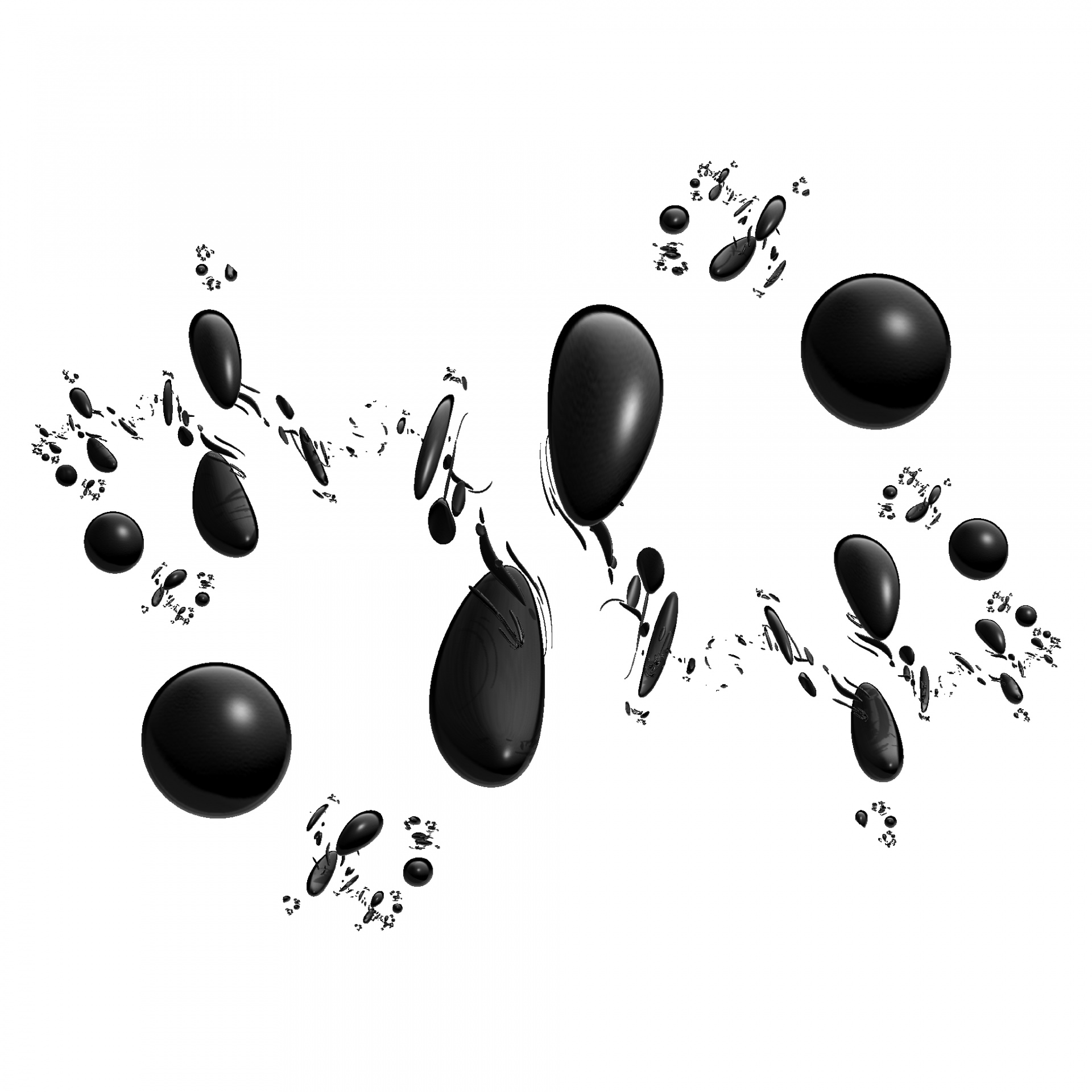 black spheres balls free photo