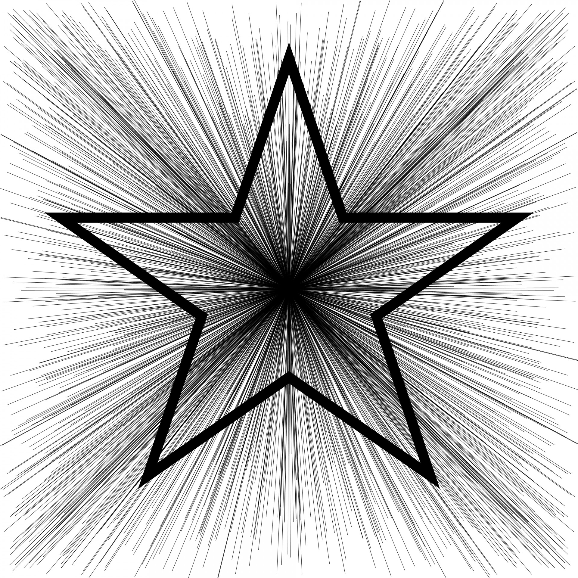 Черная пятиконечная звезда