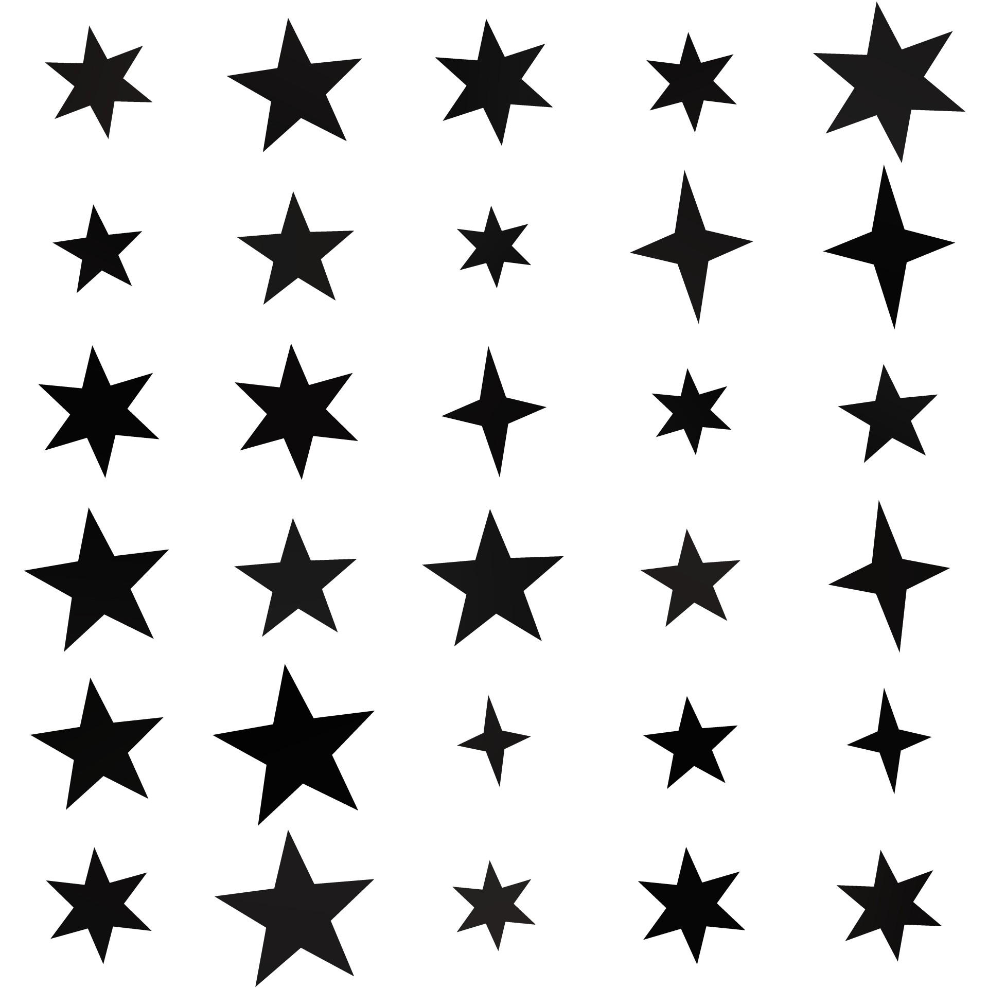 black stars set free photo