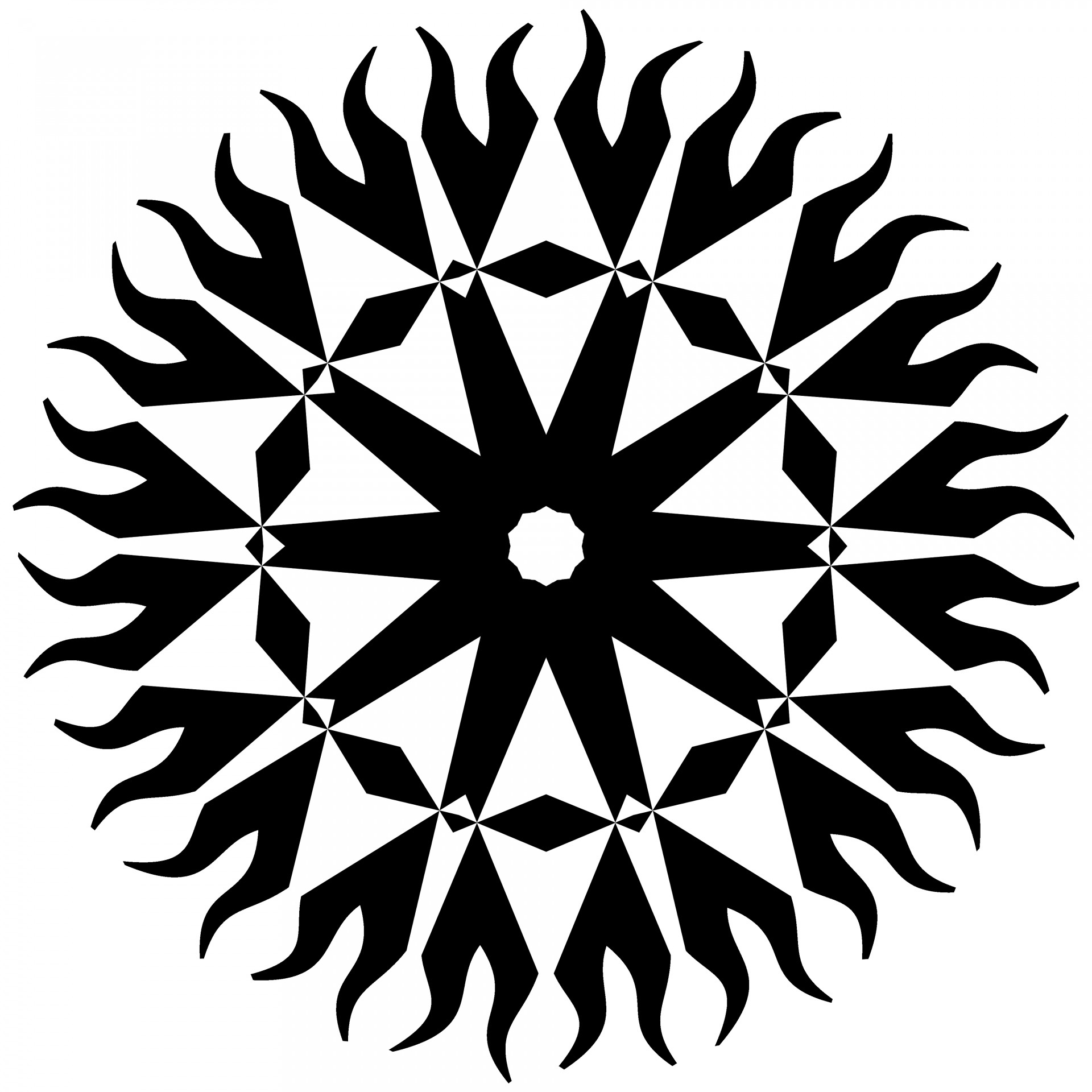 black kaleidoscopic wheel free photo