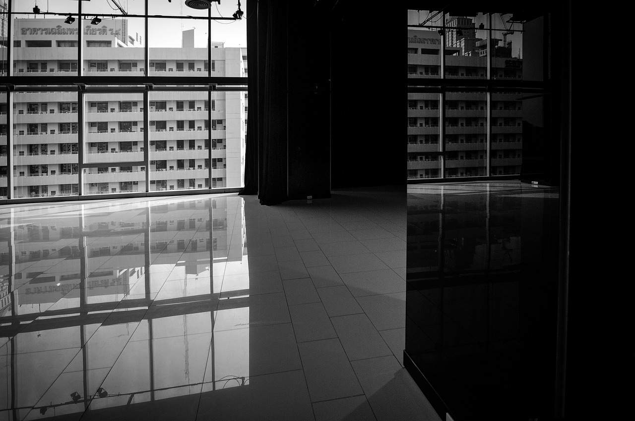 black white building architecture free photo