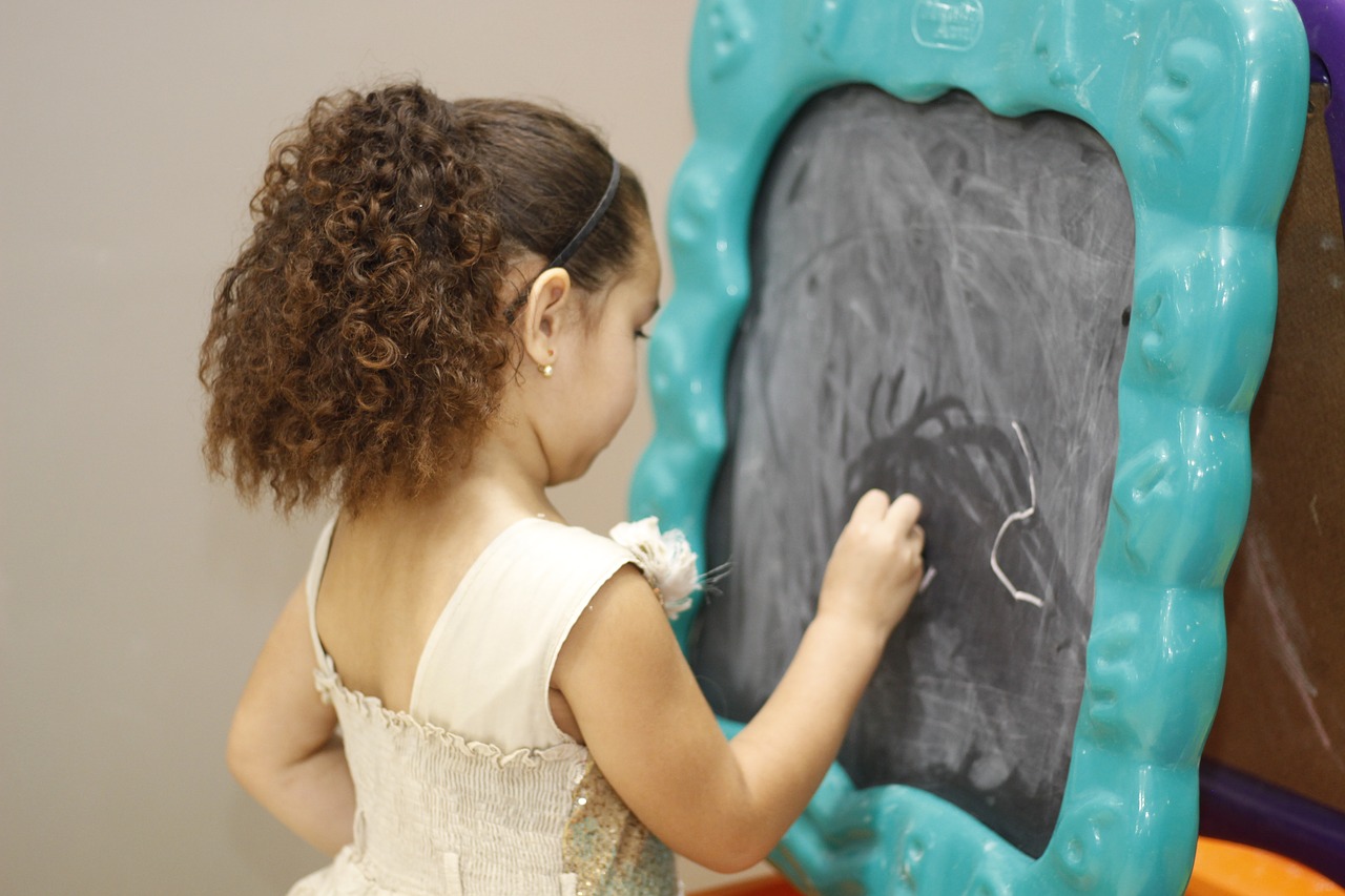 blackboard chalk child free photo